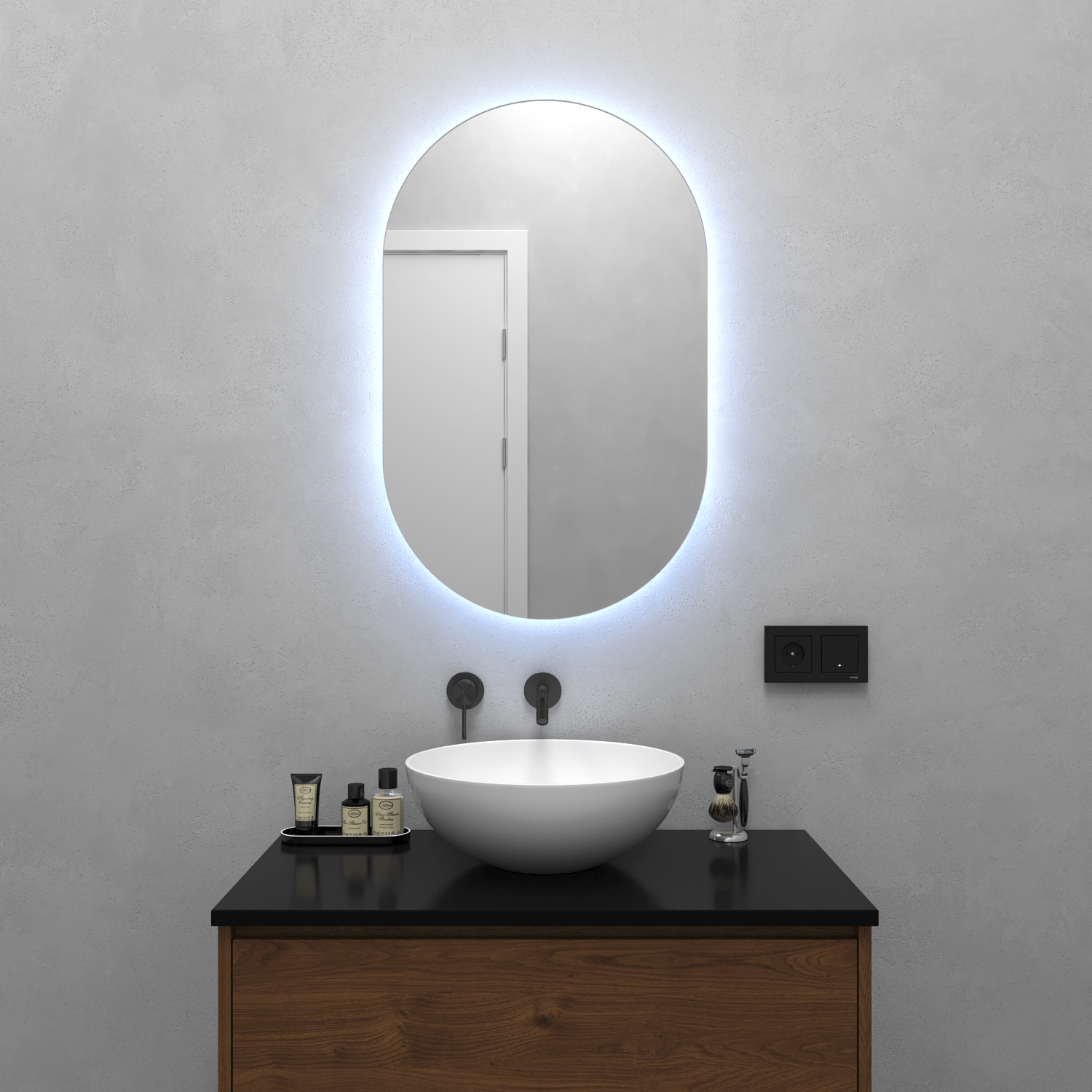 Зеркало в ванную в стиле лофт